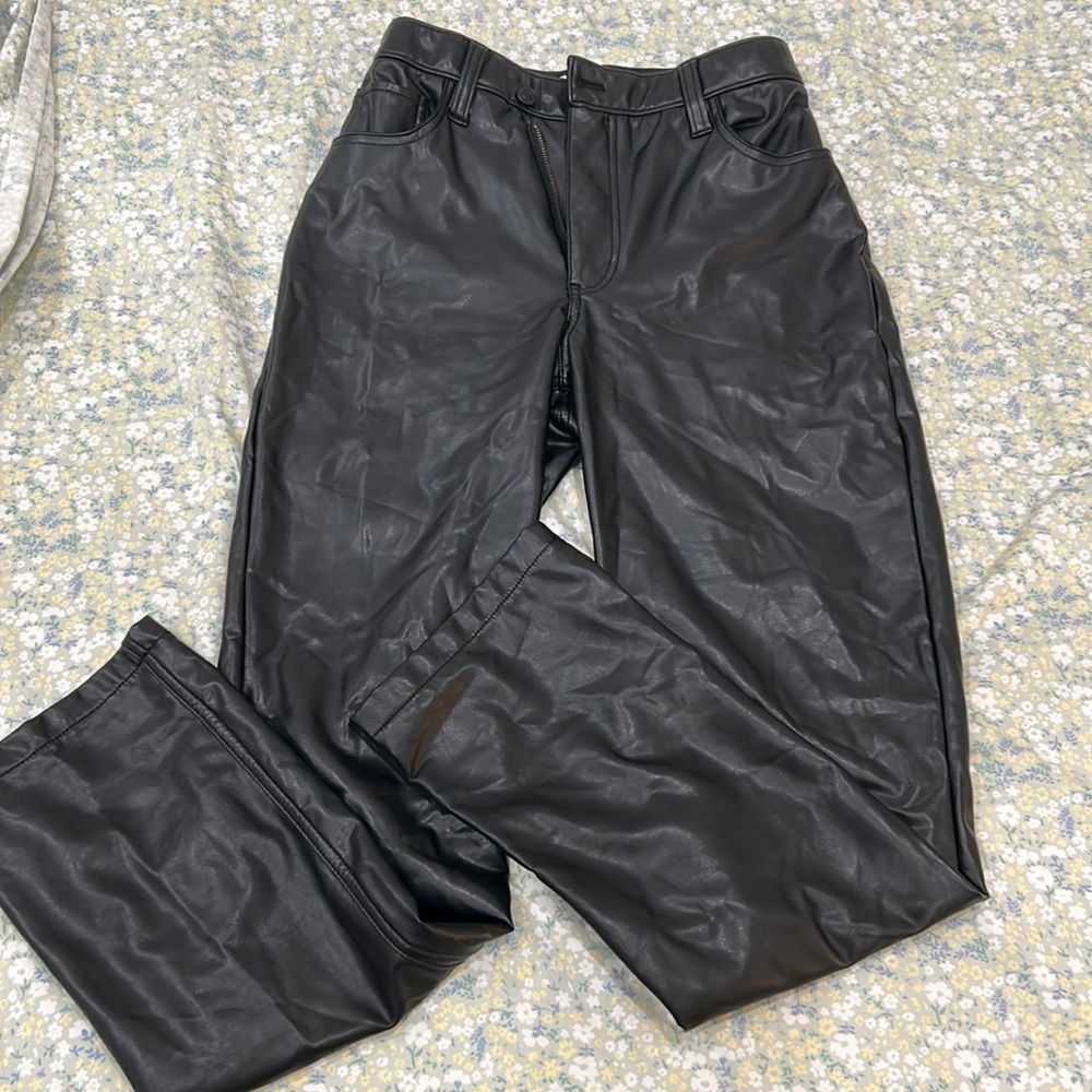 Abercrombie Curve Love Size 26 Leather Pants